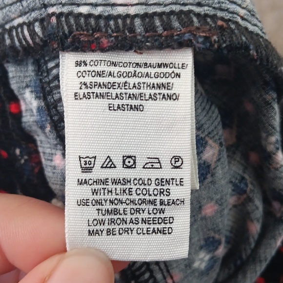 Free People Joanie Printed Corduroy Mini Skirt Size 29 - Picture 5 of 8